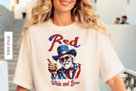 Download Red, White and Brew T-shirt Design - Premium Resources